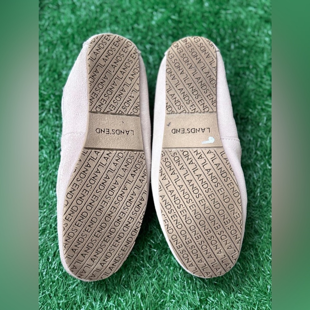 Land’s End Women’s Pink‎ Suede Loafers with Monogram Size 10 - Picture 3 of 6